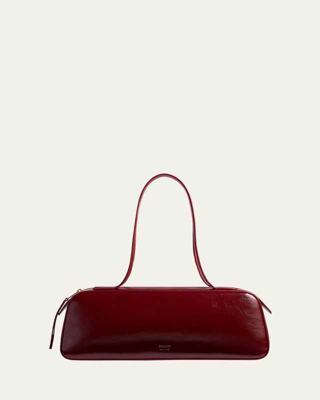 Simona Crackle Patent Leather Shoulder Bag